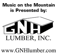 Music on the Mountain is Presented by GNH Lumber (logo)